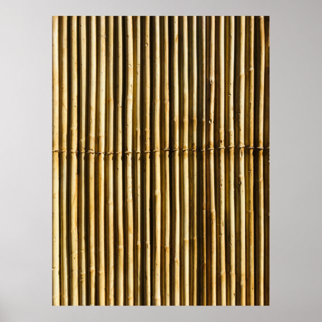 Braune Holzplatte Poster (Vorne)