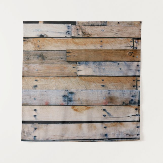 Braune Holzwand Wandteppich (Vorderseite)