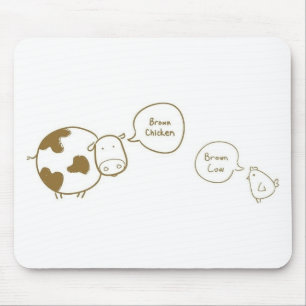 braune Huhnbraunkuh Mousepad