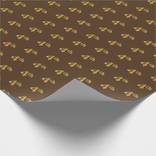 Braune, Imitate Gold 4. (4.) Event Wrapping Paper Geschenkpapier