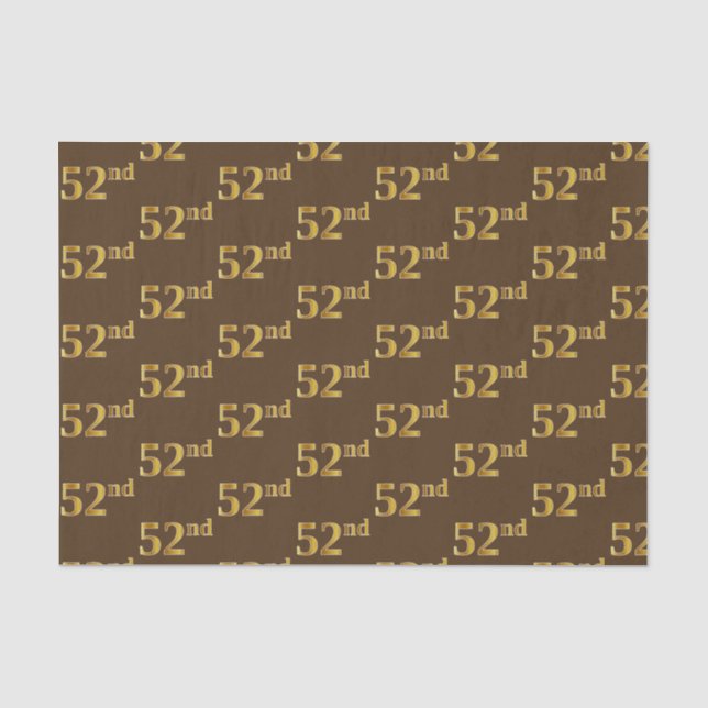 Braune, Imitate Gold 52. (52.) Veranstaltung Seidenpapier (Vorderseite)