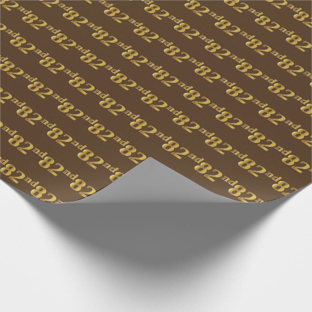 Braune, Imitate Gold 82. (82.) Veranstaltung Geschenkpapier (Ecke)