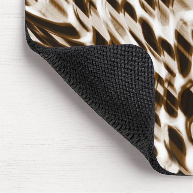 Braune, in Bewegung befindliche Löcher, dunkel und Mousepad (Ecke)