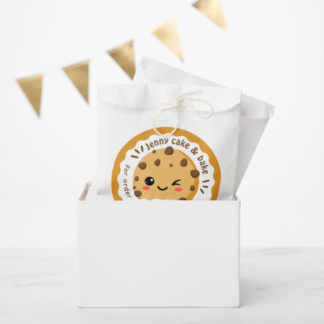 Braune Kekse & süße Geschäfte  Geschenktütchen (Party)