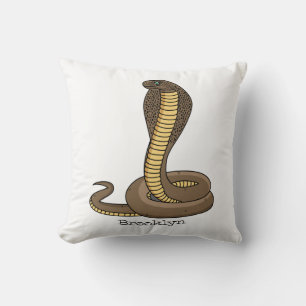 Braune Kobra Kissen