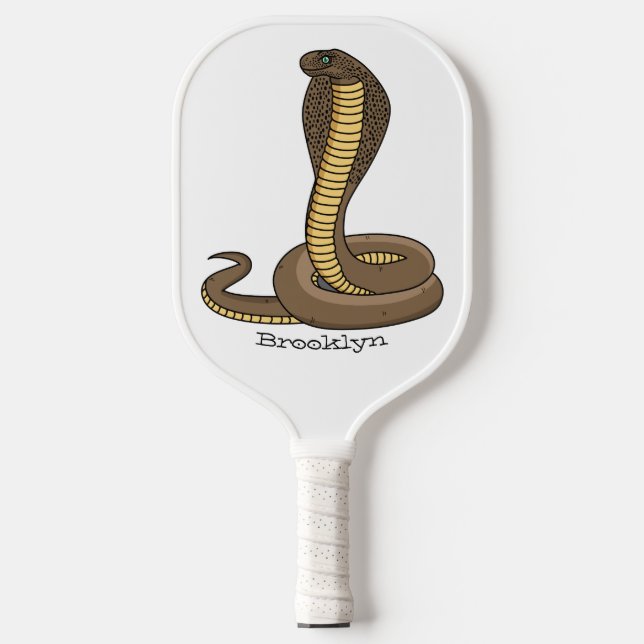 Braune Kobra Pickleball Schläger (Vorderseite)