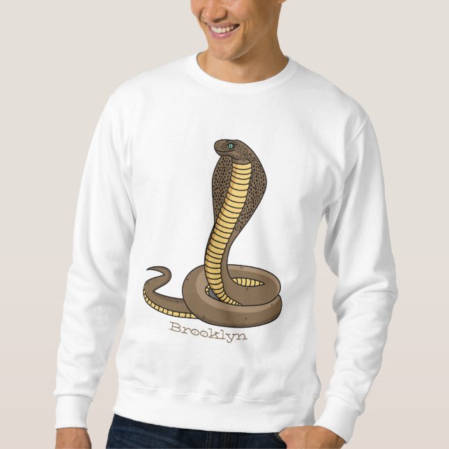 Braune Kobra Sweatshirt (Vorderseite)