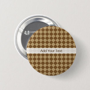 Braune Kombinations-Diamant-Muster von STaylor Button