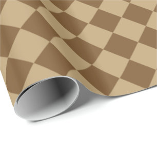 Braune Kombinations-Diamant-Muster von STaylor Geschenkpapier