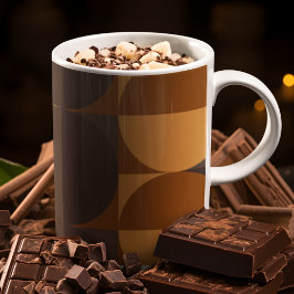 Braune Kreise Kaffeetasse