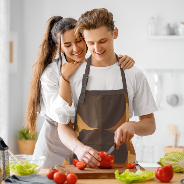 Braune Kreise Schürze (Von Creator hochgeladen)