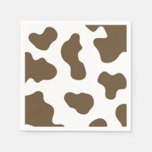 Braune Kuh Print Country Western Rodeo Party