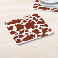 Braune Kuh Spots Print Cowboy Bauer