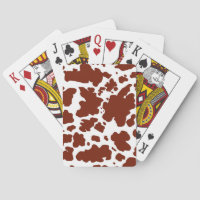 Braune Kuh Spots Print Cowboy Bauer