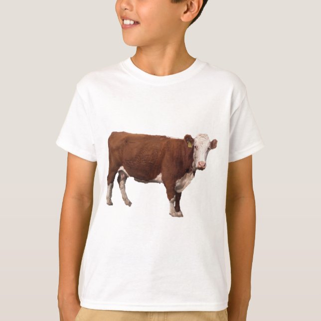 Braune Kuh T-Shirt (Vorderseite)