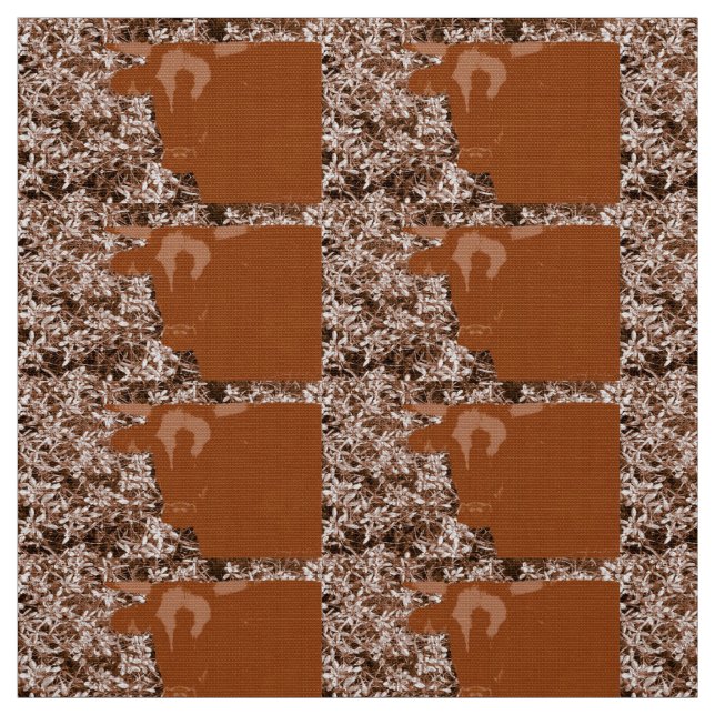 Braune Kühe Stoff (Muster)
