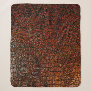Braune LederoptikLeder,abstrakt,antiquariat, ,Hin Sherpadecke