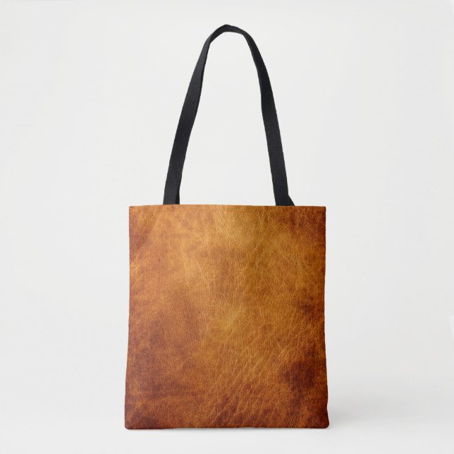 Braune Lederstruktur Tasche (Vorderseite)