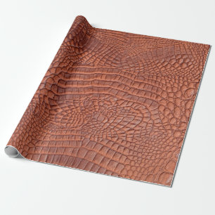 Braune Ledertextur,abstrakt,a Geschenkpapier