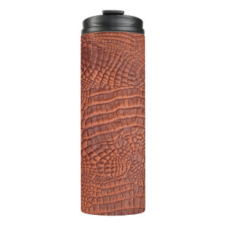 Braune Ledertextur,abstrakt,a Thermosbecher