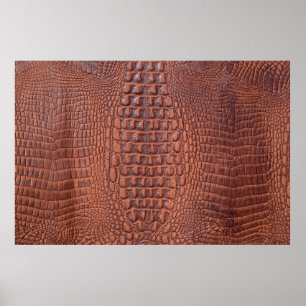 Braune Ledertextur Hintergrundabstract, altert,ani Poster