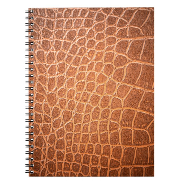 Braune Ledertextur, Hinterhaut, abstrakt Notizblock (Vorderseite)