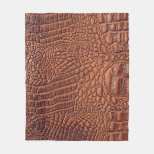 Braune Ledertextur im Hintergrund, gefallen,abstra Fleecedecke