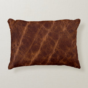 Braune Ledertxturleder,textur,abstrakt,accessoire Dekokissen