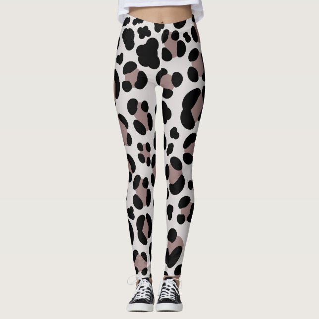 Braune Leggings aus Frauenleopard (Vorderseite)