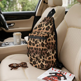 Braune Leopard Print Crossbody Sling Bag
