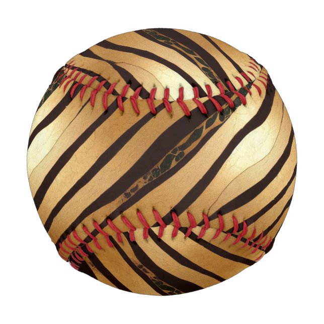 Braune Leopard-Streifen Baseball (Vorderseite)