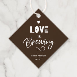 Braune Liebe ist Brauen Geschenkanhänger