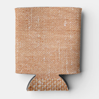 Braune Linen Leinwand Textur Hintergrund Dosenkühler