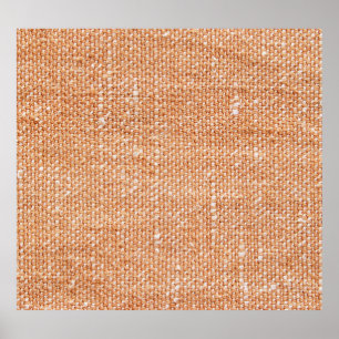 Braune Linen Leinwand Textur Hintergrund Poster