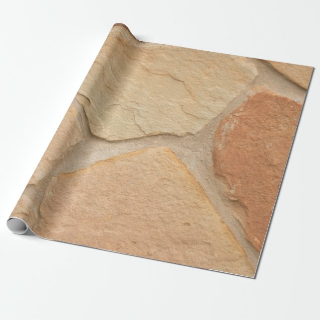 Braune Mauer Geschenkpapier (Ungerollt)