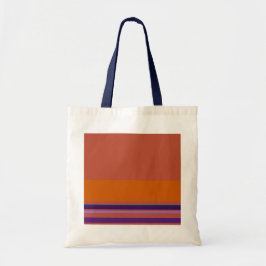 Braune Orange Pink Lila Streifen Tragetasche