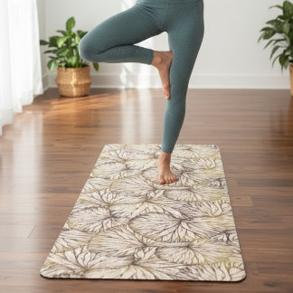 Braune Palmen Yoga Mat Yogamatte