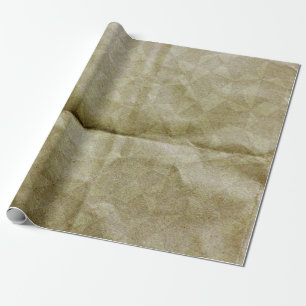 Braune Papierfalte. Mach das Papier kaputt. Hinter Geschenkpapier