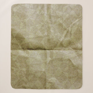 Braune Papierfalte. Mach das Papier kaputt. Hinter Sherpadecke