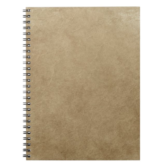 Braune Papiertüte wie Textur Notizblock (Vorderseite)