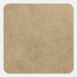 Braune Papiertütenartige Textur Quadratischer Aufkleber