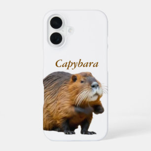 Braune realistische Capybara-Tierliebhaber-iPhone- iPhone 16 Hülle