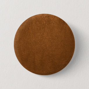 Braune Rindsleder-Ledertextur-Optik Button