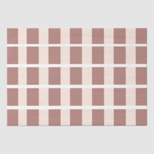 Braune rosa gestreifte Muster Tissue-Papier Seidenpapier