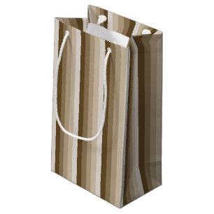 Braune Schattenstreifen Kleine Geschenktüte