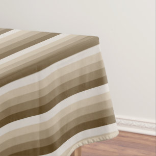 Braune Schattenstreifen Tischdecke