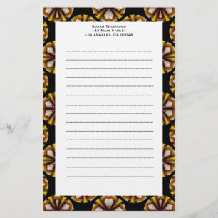 braune schwarze Kreise Briefpapier