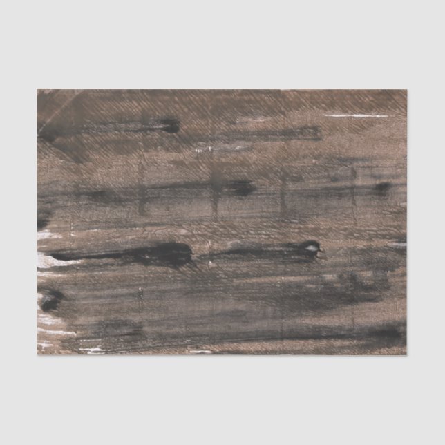 Braune schwarze Kunst Seidenpapier (Vorderseite)