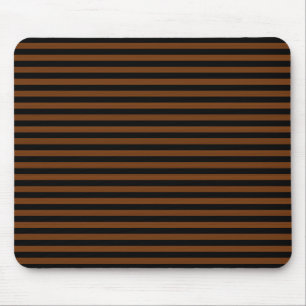 Braune schwarze Streifen Nahtloses Muster Mousepad