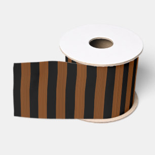 Braune schwarze Streifen Nahtloses Muster Ripsband